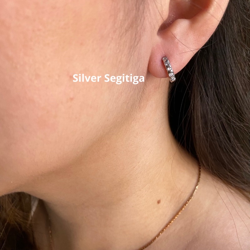 Anting Anti Karat Wanita Mas dan Silver Davinci - Davinci Earrings