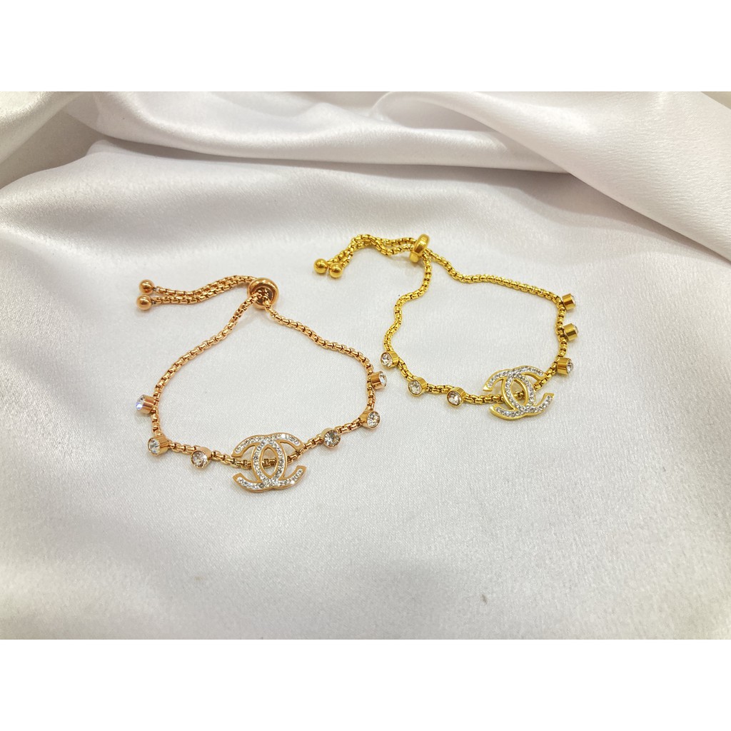 Gelang Serut Titanium 316L Anti Karat Aksesoris Perhiasan GLT-033