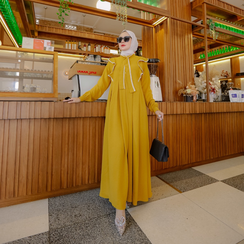 RAISYA Dress | Dress Linen by BF Label @bf_label dress murah busui