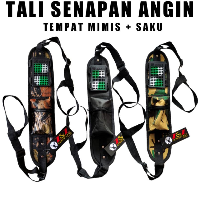 COD(BAYAR DITEMPAT) Tali senapan tali Sling model camo ada tempat mimis dan saku