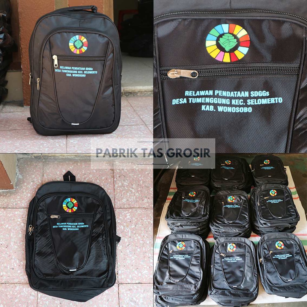 PESANAN GROSIR TAS SABLON SEMINAR SOUVENIR RELAWAN PENDATAAN SDGS GROSIRAN TAS HARGA TERJANGAKAU