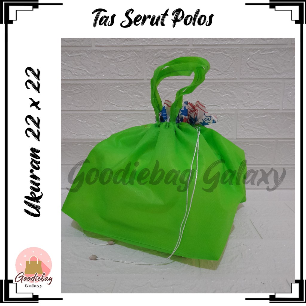 

goodiebag tas serut kotak spunboad 22x22 tas syukuran hajatan berkah besek box murah