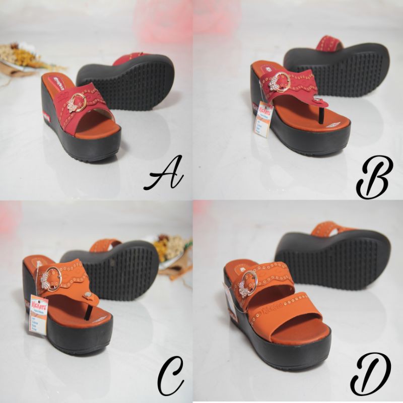 wedges sandal wanita kickers