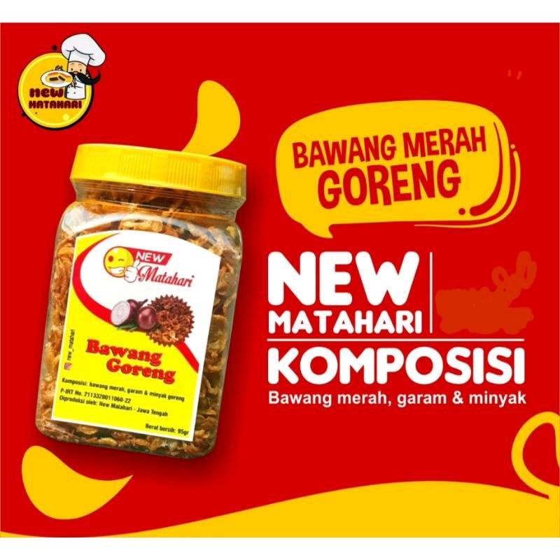 

Bawang merah goreng New Matahari toples kecil