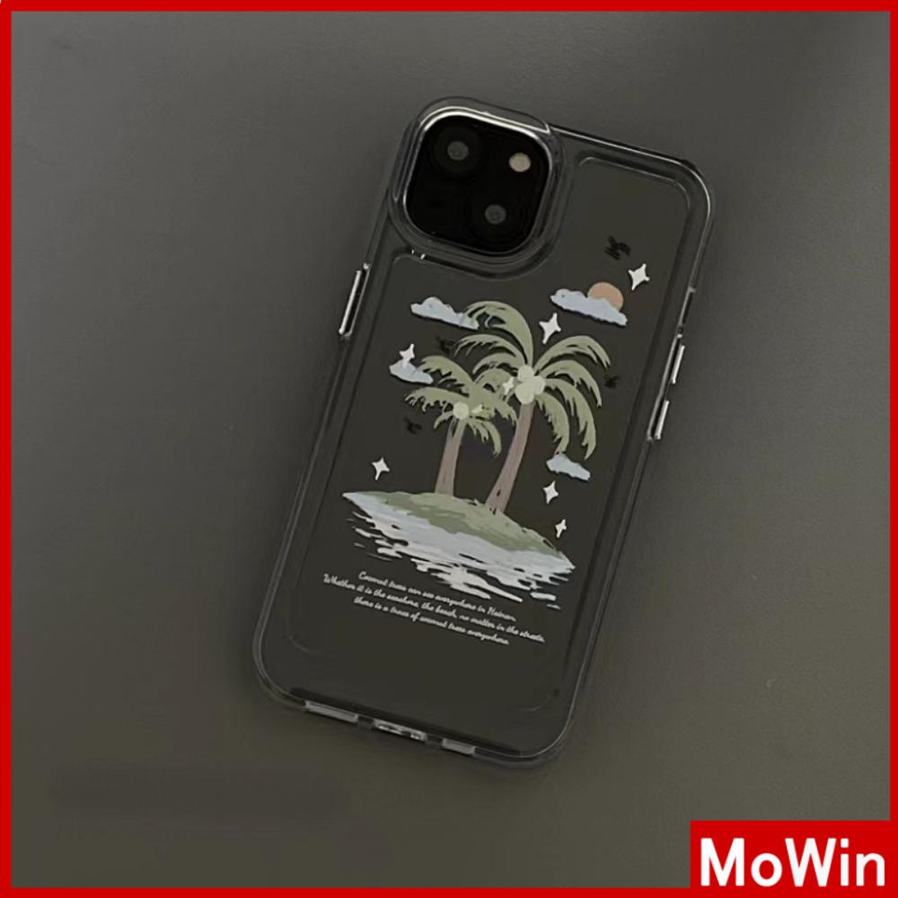 iPhone Case Silicone Soft Case Clear Case Space Case Shockproof Protection Camera Metal Button Coconut Tree Compatible For iPhone 11 Pro Max 13 Pro Max 12 Pro Max 7Plus xr XS Max