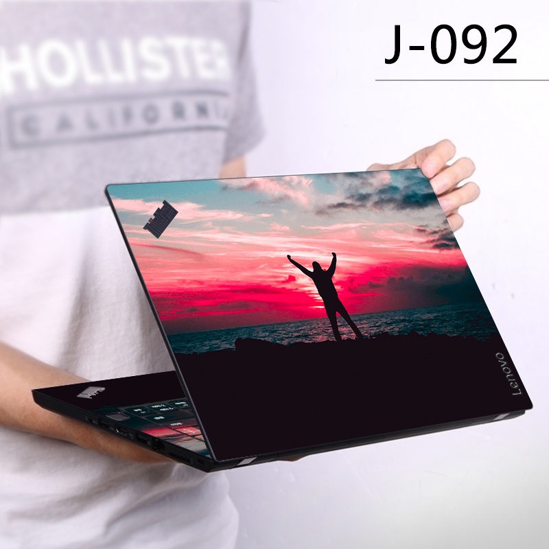 1pc Stiker Skin Vinyl 2 Sisi Untuk Laptop 11 / 12 / 13 / 14 / 15 / 17 Inch Universal