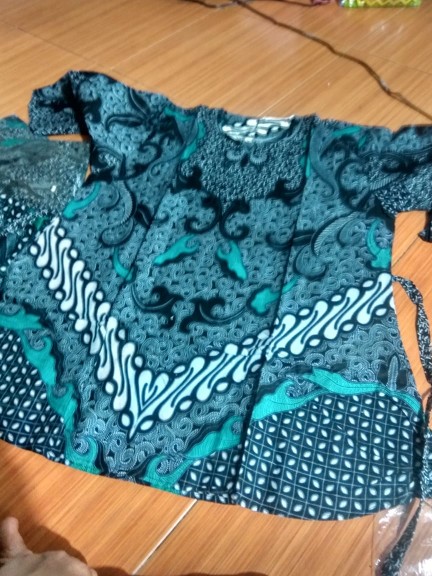 Batik Couple Keluarga Sania Ruffle Ori Ndoro Jowi Dnt Motif Sakura Merah Termurah Shopee