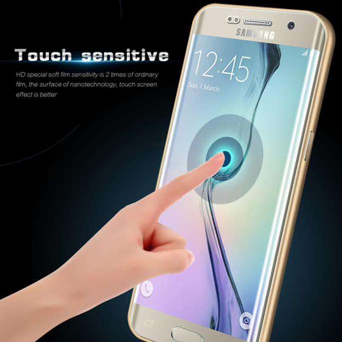 Termurah Samsung Galaxy S6 Edge Plus Anti Gores Full Covered Screen Guard Garansi