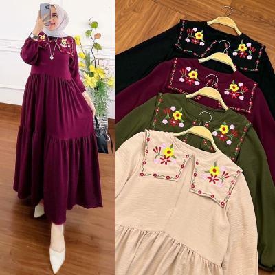 bunga maxi dress / dress bordir wanita / gamis bordir terbaru mewah / maxi bordir bunga / casual dress muslim / gamis terbaru 2022 model terbaru / gamis casual kekinian / bordir maxi dress / bordir dress muslim / gamis shakila bordir / dress simple elegan