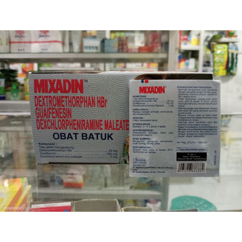 MIXADIN OBAT BATUK Strip @4 Tablet