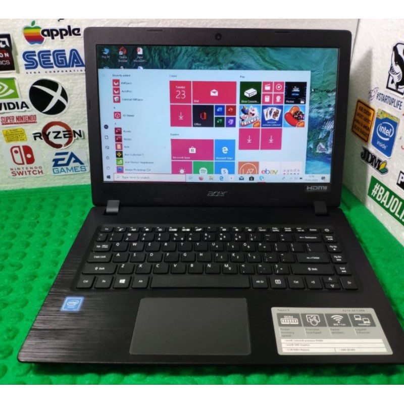 Laptop Acer Aspire 3 314 N4000 RAM 4 GB HDD 1 TB Mulus