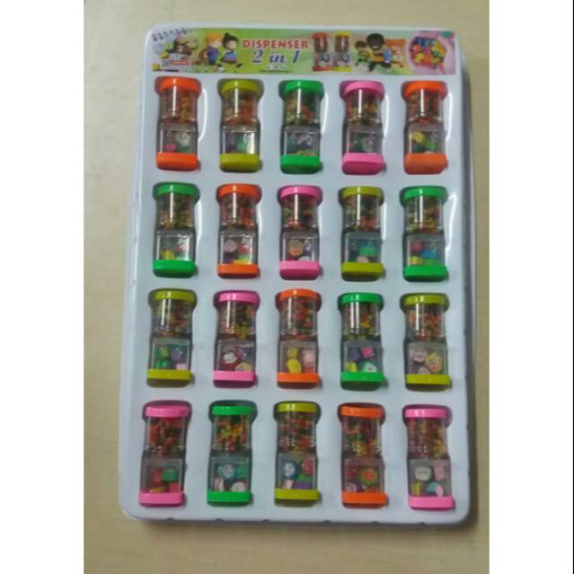 Penghapus Dispenser +Waterbeads Unik Lucu Murah