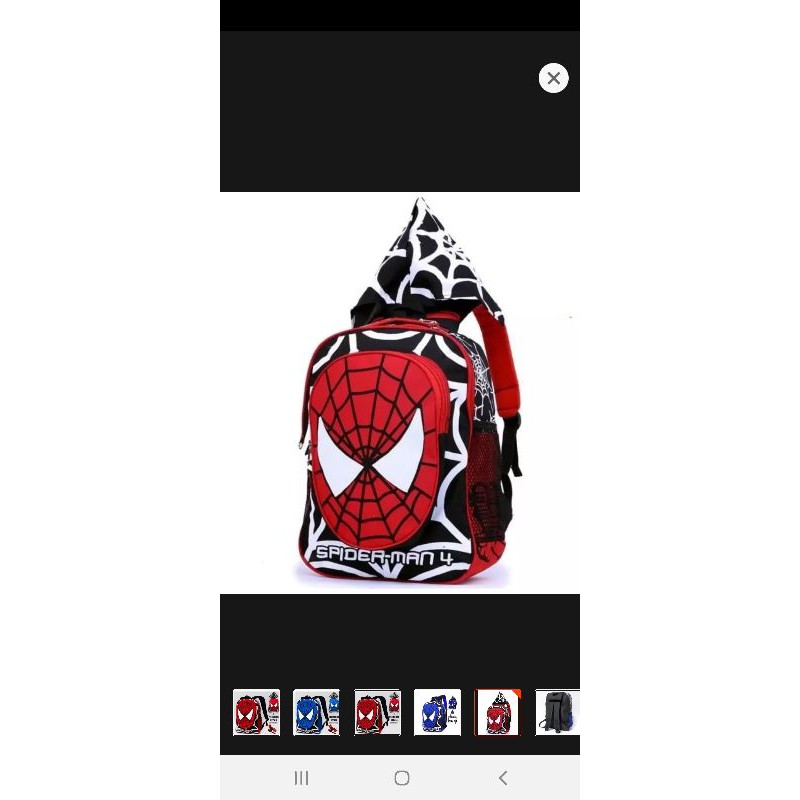 Tas spiderman SD tas anak sekolah/Rangsel sekolah Sd/Tas karakter spiderman