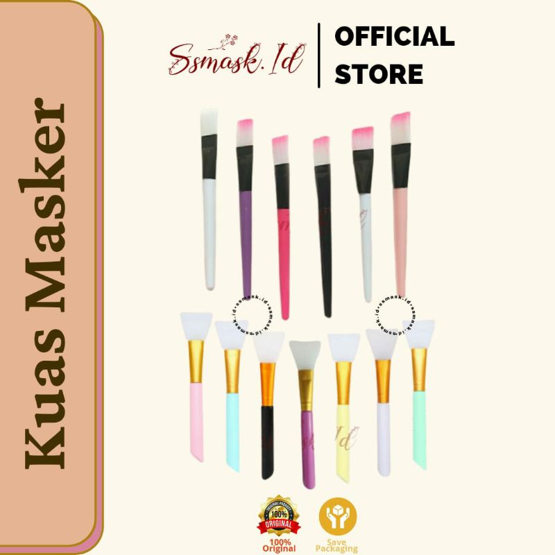 [ALAT MASKER] KUAS MASKER WARNA WARNI/KUAS BENING/KUAS MASKER SILICONE/KUAS SILIKON