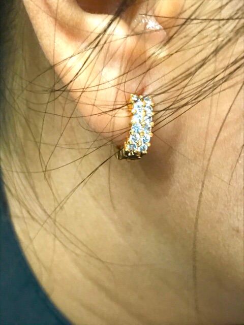Anting permata //anting wanita //anting lapis emas//anting perhiasan fasion-2