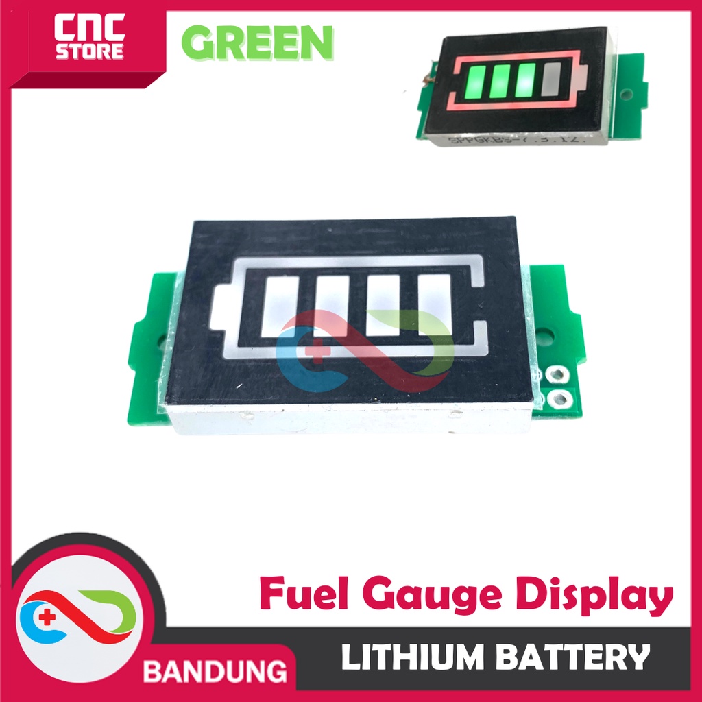 LITHIUM BATTERY FUEL GAUGE DISPLAY MODULE 1/2/3/4/6/7/8S GREEN