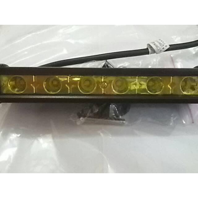 Lampu Sorot Slim Stick Led Bar Cree Tembak Kuning 6 Mata Worklighk