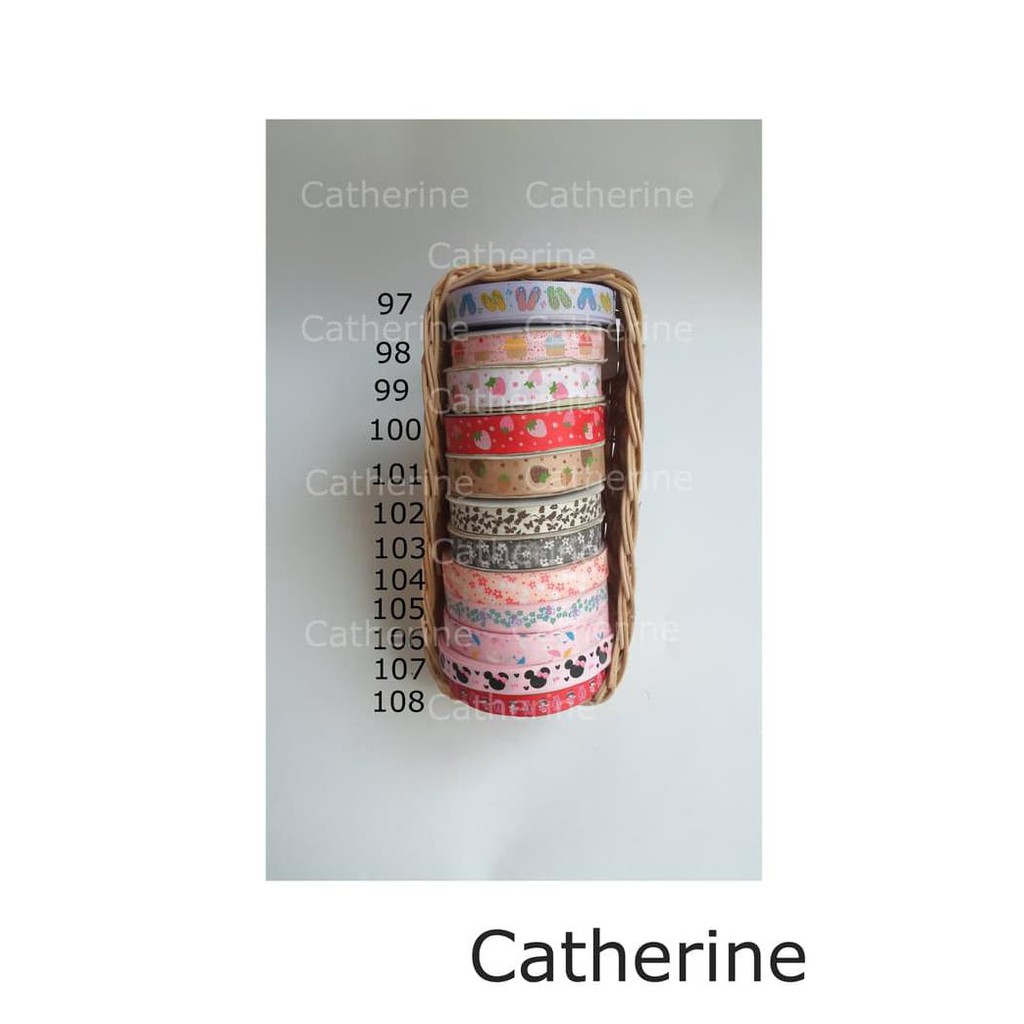 

BEST SELLER PITA GROSGRAIN MOTIF 3/4" DAN 5/8" BERKUALITAS