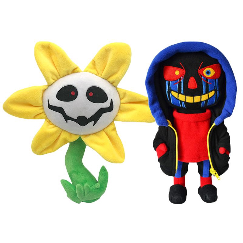 25cm/30cm Stuffed Toys Deltarune Undertale Zombies Boss Flower Plush Figure Toy Soft Doll Cartoon Pillows