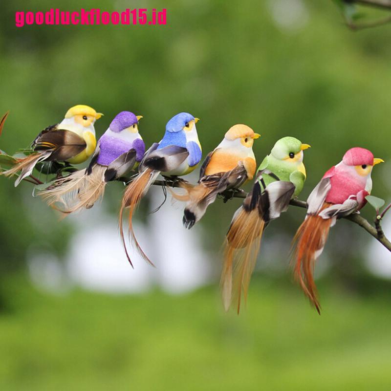 {LUCKID}1Pc Mini fake birds artificial foam feathers mini birds home party wedding decor