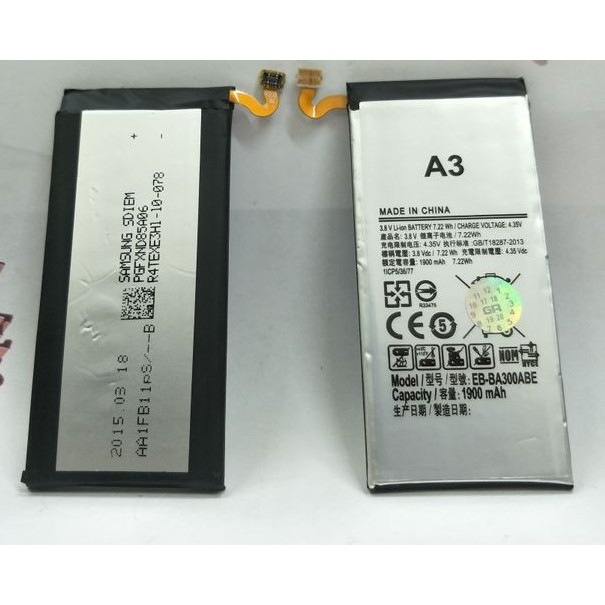 Battery Batre Baterai Samsung A3 2015 A300 EB-BA300ABE