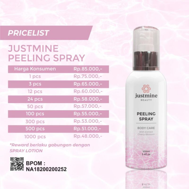 peeling spray justmine
