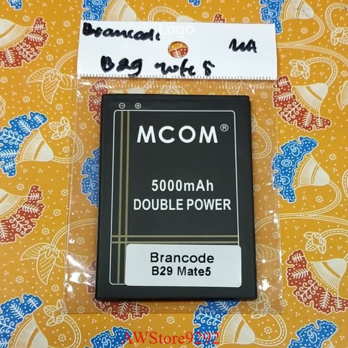 Mcom Battery Batre Baterai Double Power Mcom Brandcode B29 mate 5 B 29 mate5 BP50E