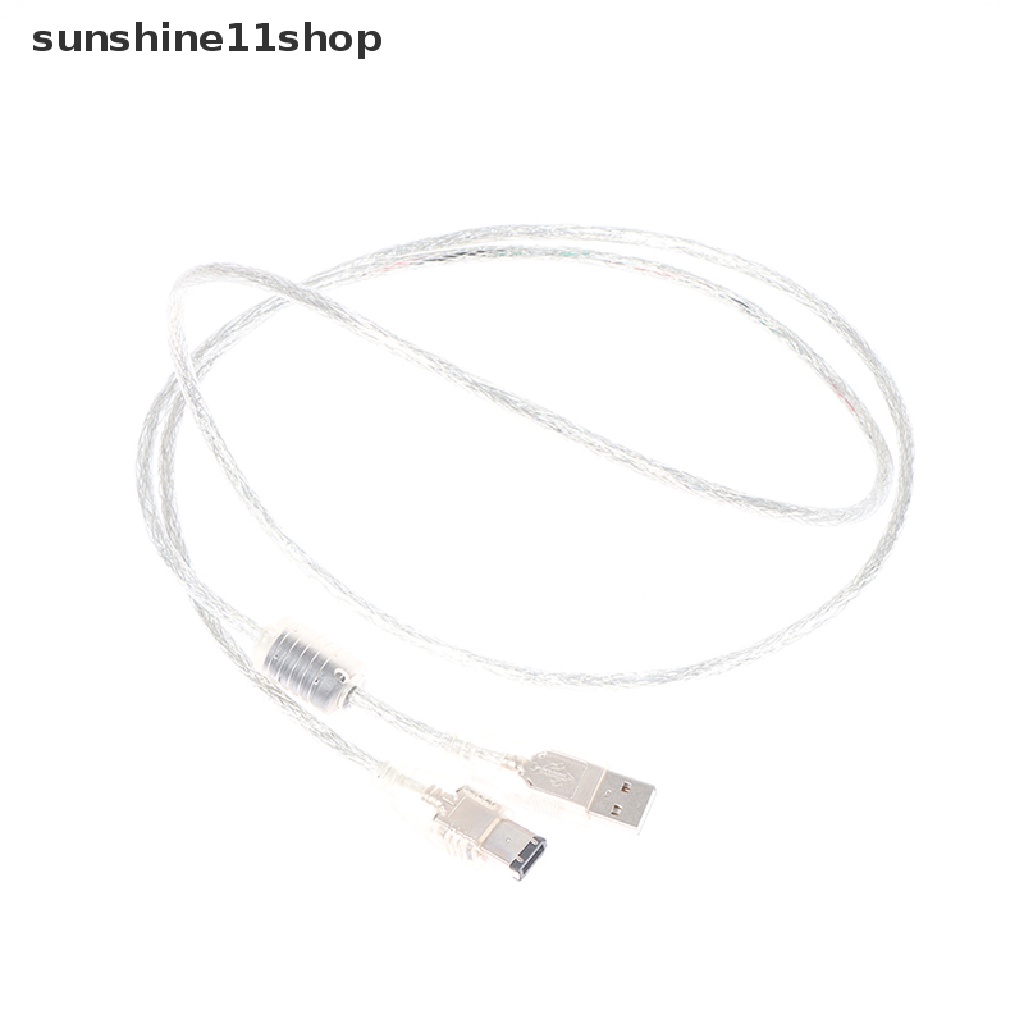 Sho 1pc Firewire IEEE 1394 6 Pin Male Ke USB 2.0 Male Adaptor Konverter Kabel