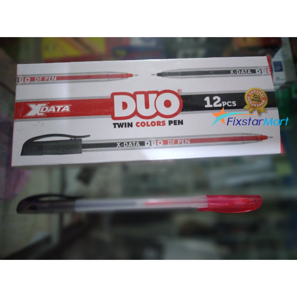 

Pulpen/Pen Bolak Balik Xdata Duo / Semi Gel