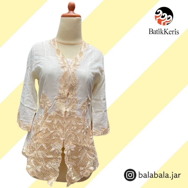 Kebaya BATIK KERIS Broken White