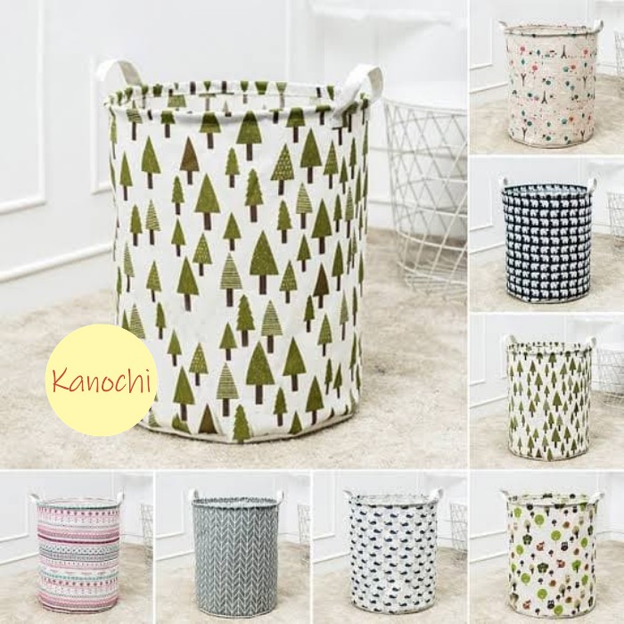 Keranjang Baju Laundry Bag Pakaian Kotor Organizer Tempat Penyimpanan