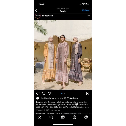 Madeena Dress Haideeorlin Rose Gold L/XL