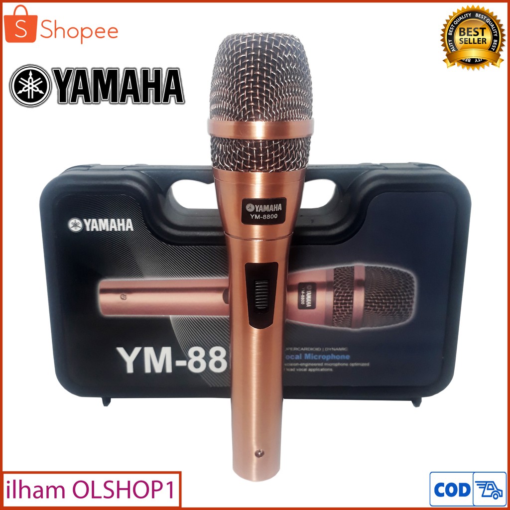 Mic Yamaha Microphone Kabel YM 8800 Super Body Besi Plus koper