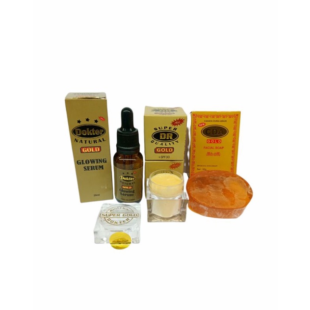 PAKET DOKTER GOLD 3in1 ORIGINAL // Paket Dr Gold ( Cream Dr Gold + Serum Dr Gold + Sabun Dr Gold )