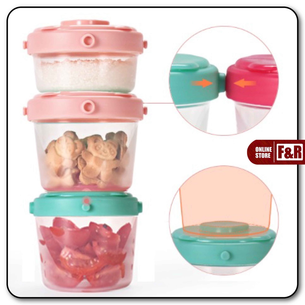 Baby Food Container Mpasi Wadah Tempat Penyimpanan Makanan Kaldu Mpasi Perlengkapan Mpasi BPA Free Food Grade