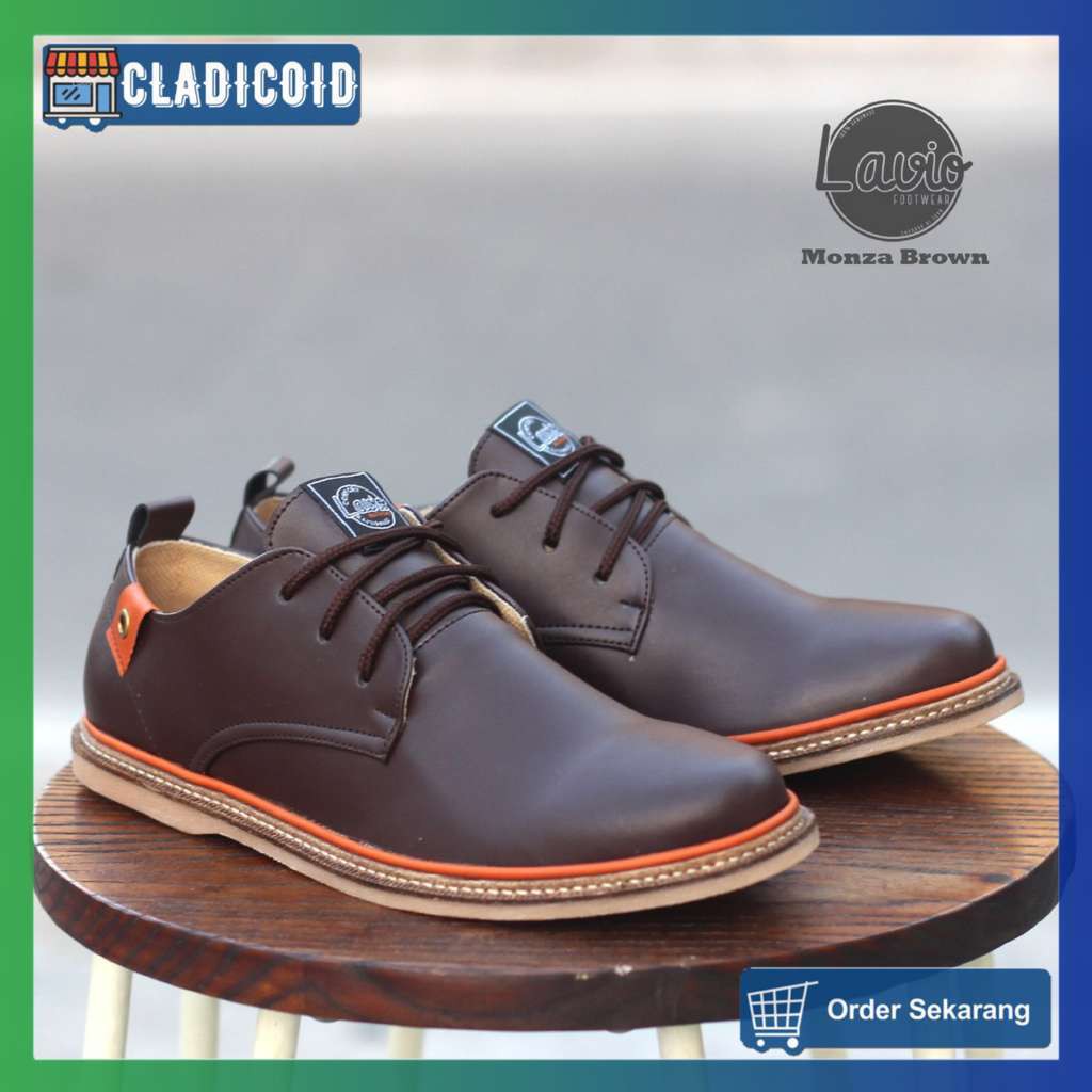 Sepatu Sneakers Casual Pria Formal Original Lavio Monza Terbaru Cocok Untuk Kuliah, Dinas, Ngantor