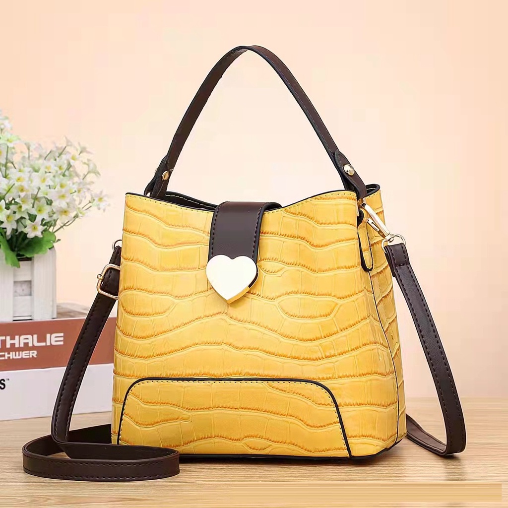 LBAGS - COD, Tas Wanita, Shoulder Bag, PU Leather, 20 Cm x 10.5 Cm x 19 Cm - 550 Gram (455)