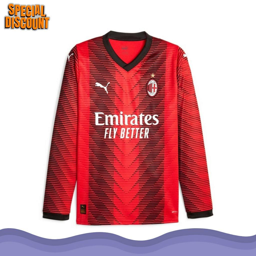 YUK BELI BAJU BOLA JERSEY AC MILAN HOME 223 224 LENGAN PANJANG LS AC MILAN HOME 223 224 LONGSLEEVE A