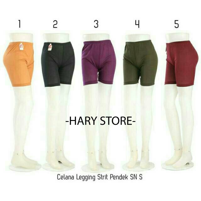 Celana strit pendek anak wanita S / legging pendek dalaman anak SD