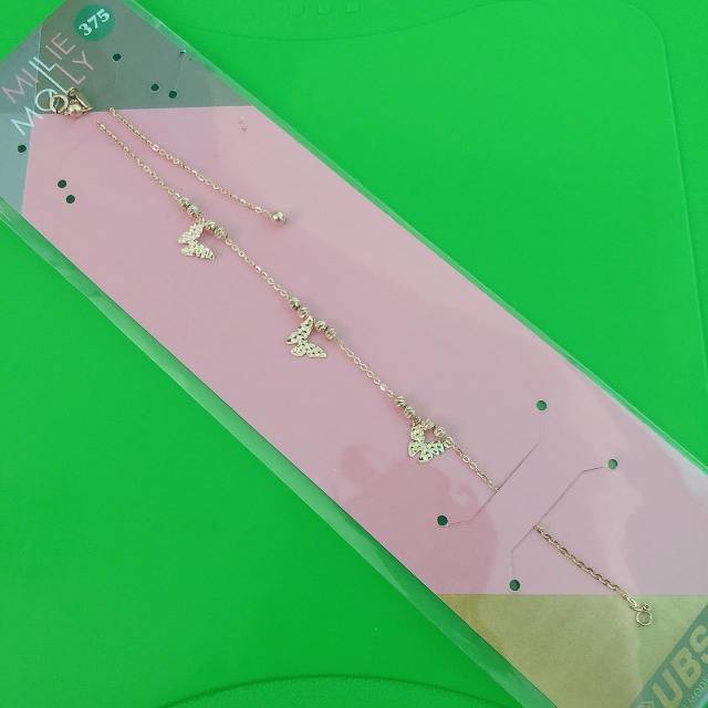 Gelang kaki Millie Molly UBS kadar 375 kupu