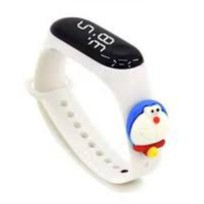 TOMSTORE.ID JT027 Jam Tangan anak Elektronik Led Waterproof Motif Untuk Anak Karakter Import Cod-PUTIH DORAEMON