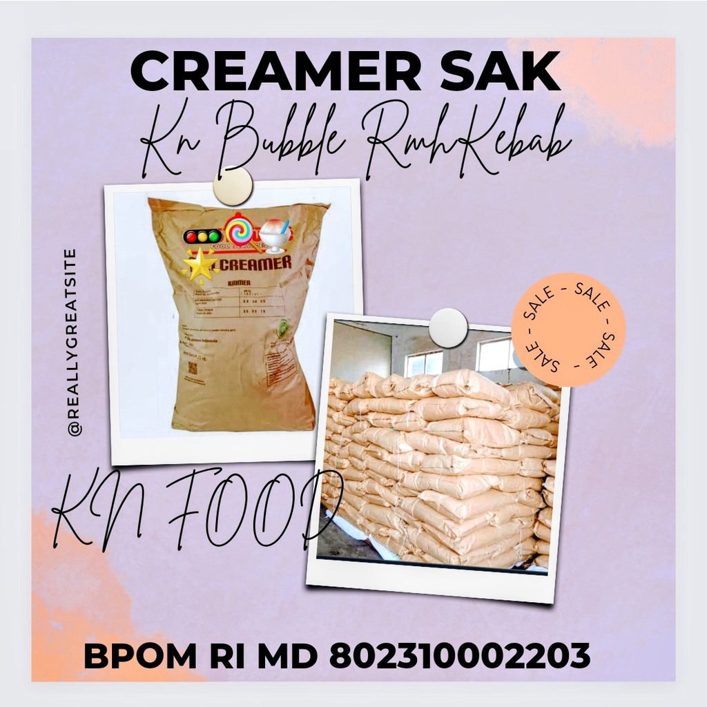 

Creamer Premium kemasan 1 sak isi 25kg bubuk creamer premium krimer HB01