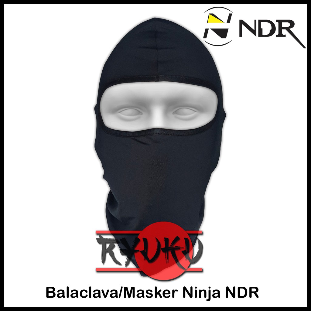 Masker Ninja NDR / BALACLAVA - Hitam