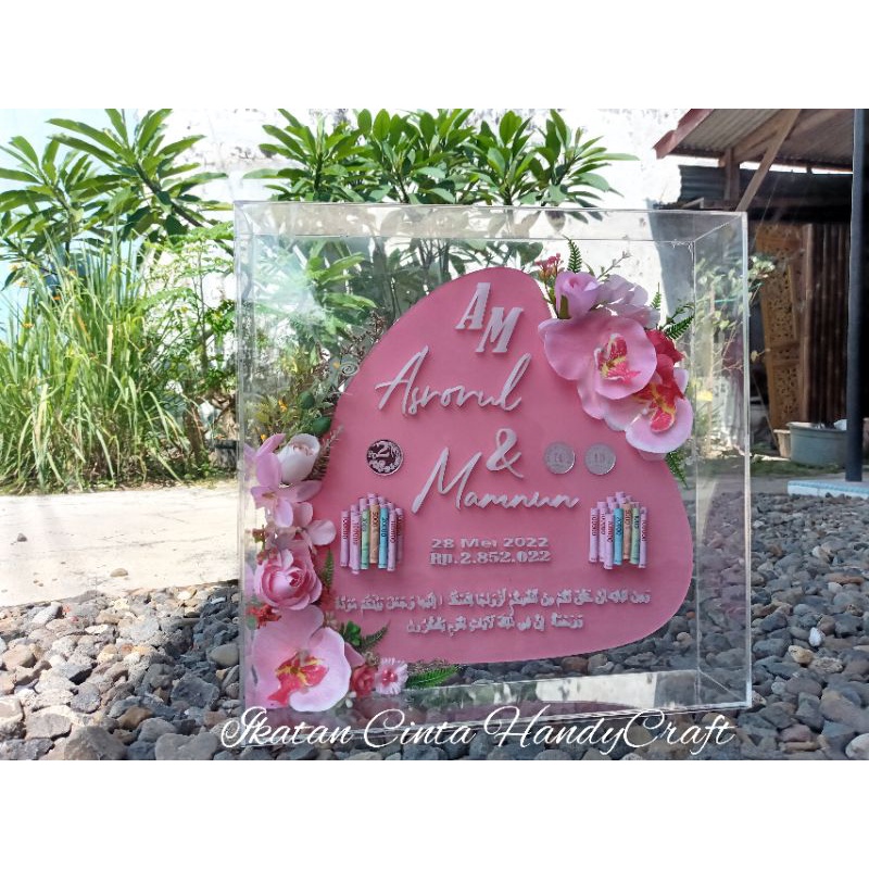 mahar nikah akrilik/mahar nikah akrilik bening