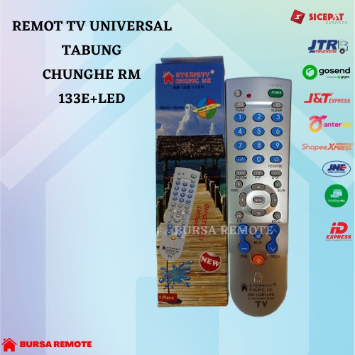 REMOTE REMOT TV UNIVERSAL TABUNG CHUNGHE RM 133E+LED