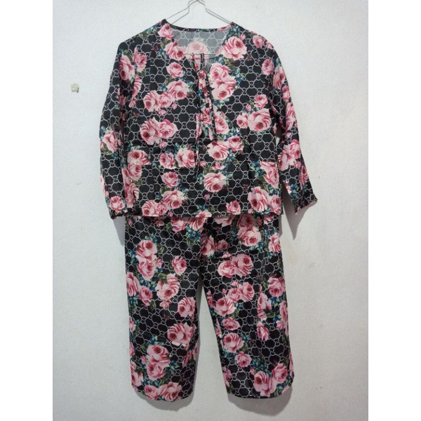 Setelan Crop / Setcel Kimono / Piyama Dior Silk