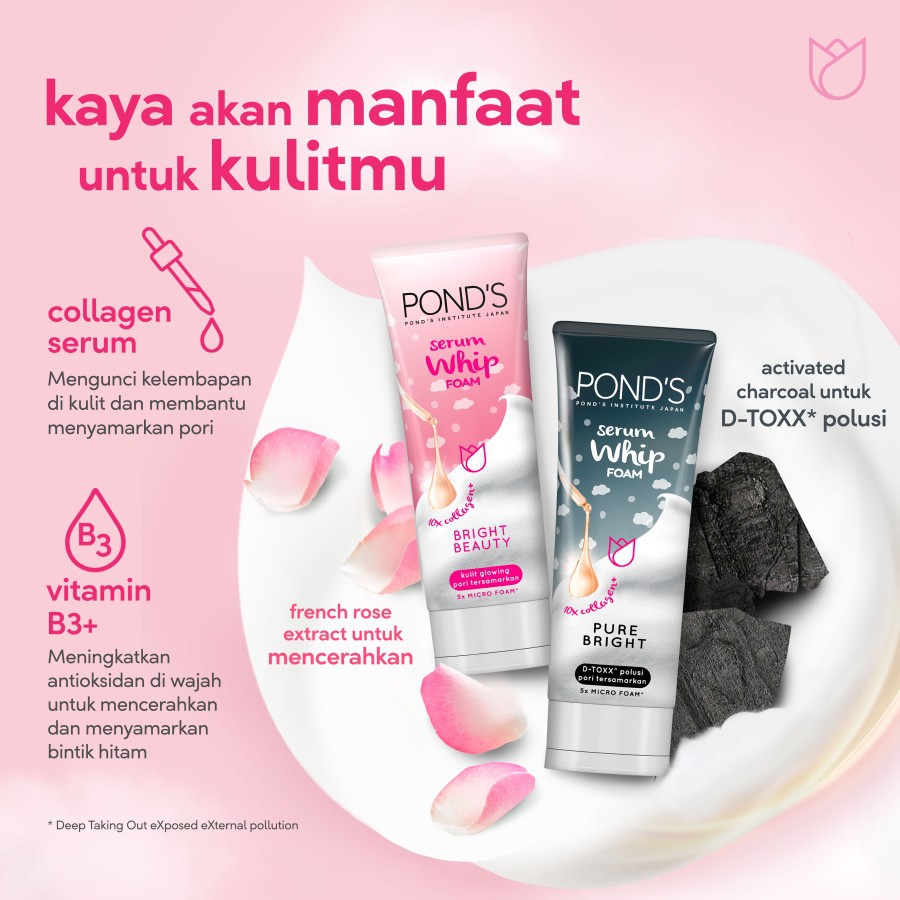 ★ BB ★ Pond's Bright Beauty Whip Foam - Pond's Pure Bright Whip Foam - 100gr - Ponds