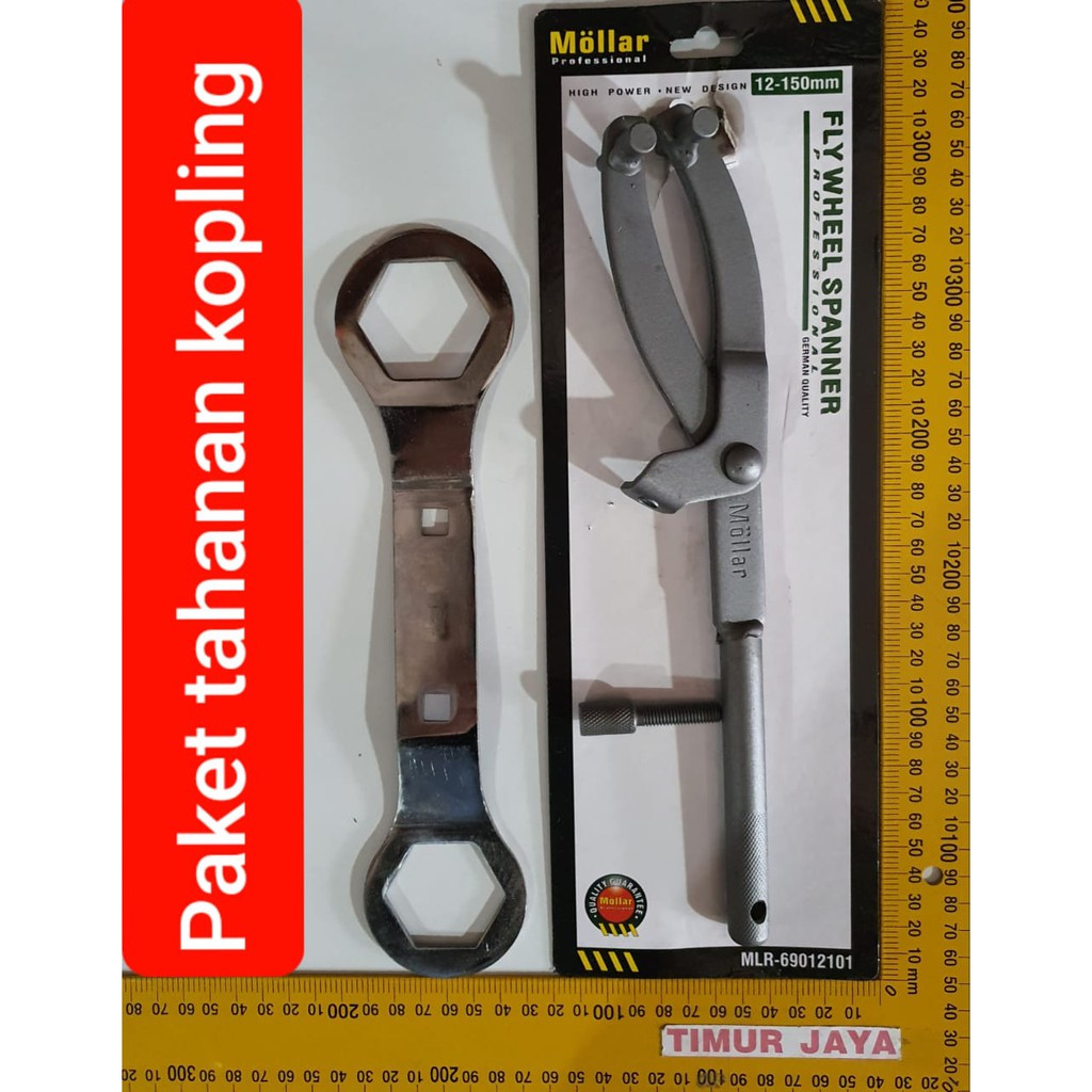 PAKET PROMO Treker CVT Kunci Tahanan Kopling 39 x 41 Motor Matic SET Treker CVT Belt Kunci Tahanan Kopling Motor Matic Flywheel Pliers Coupling Nut Spanner Bahanan Y