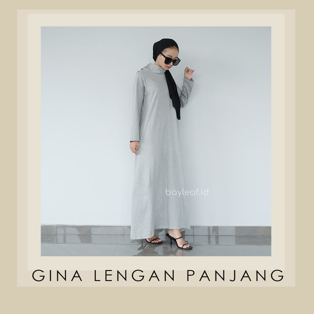 GINA PREMIUM LONG SLEEVE DRESS BY BAYLEAF.ID