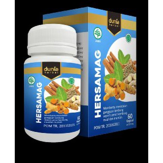 Obat Herbal maag Asam Lambung Gangguan Lambung HERSAMAG BPOM Isi 60 Kapsul
